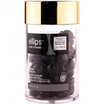 Ellips Shiny Black Hair Vitamin Oil with Kukui Nut and Aloe Vera 50 Capsules x 1ml