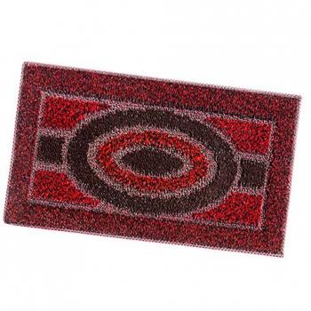 Felpudo de Entrada 80x120 cm Antideslizante Suave Absorbente 100% Made in Italy Rojo