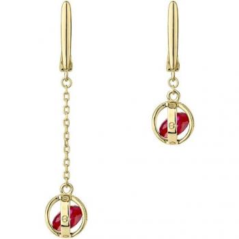 Ear Candy - Pendientes asimétricos Mila de plata bañados en oro 18k