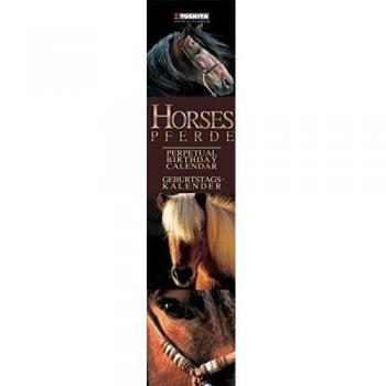 Horses Slim Line Birthday Calendar: Geburtstags-Kalender