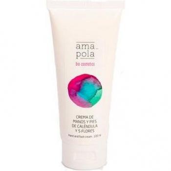 Crema Hidratante para Manos y Pies de Caléndula y 5 Flores - 100ml Amapola Biocosmetics