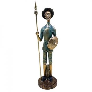 Figura Decorativa Don Quijote Gris - 31x8x8cm - Signes Grimalt