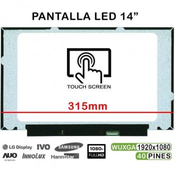 Pantalla Táctil LED 14 para Portátil B140HAK03.2 40 Pines