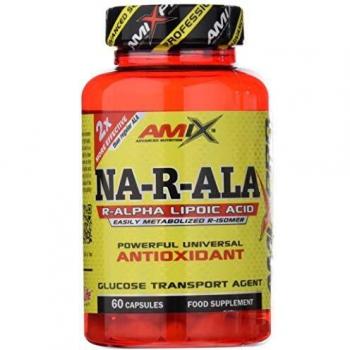 AMIX - Suplemento Alimenticio - NA R ALA en Bote de 60 Cápsulas - Grandes Propiedades Antioxidantes - Ideal como Aporte de Energía - Rápida Metabolización