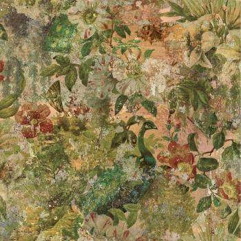 HOLDEN Vintage Floral Peacock Multicolored Non-Pasted Wallpaper