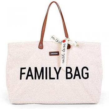 Bolsa Familiar Childhome Teddy Ecru, Gran Capacidad, Incluye Bolsa Amovible
