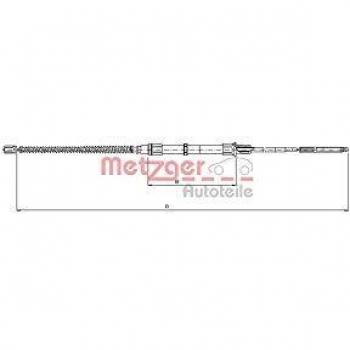 Cable de freno de mano METZGER 10.7405 para frenos de tambor traseros izquierdo y derecho