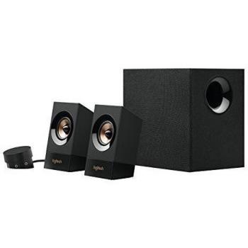Logitech Z533 2.1 Sistema de Altavoces 2.1 con Subwoofer, Sonido Potente, 120W de Pico, Graves Potentes, Entradas Audio 3.5 mm/RCA, Multidispositivos, Enchufe UK, PC/PS4/Xbox/TV/Smartphone/Tablet