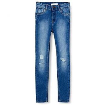 NAME IT Nkfpolly Dnmtin 2350 HW A Pant Bet Noos Jeans, Denim Azul Medio, 128 para Niñas