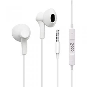 Auriculares 3,5 MM Cool Bora Stereo con Micro Blanco