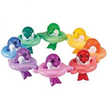 Toomies de Bizak, Delfines Do-Re-Mi, Juguete de Baño con Sonidos, Juguete Bebé para Componer Melodías en el Baño, Incluye 8 Delfines