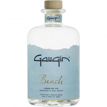 GauGin - Ginebra London Dry GauGin Beach 50 cl, Bélgica, sabor a enebro con notas cítricas y especiadas, destilada en alambiques de cobre, ideal para cócteles y