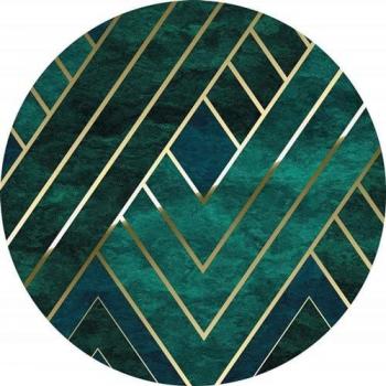 Papel Pintado Autoadhesivo Redondo Komar Jade, 125x125 cm (Ancho x Alto)