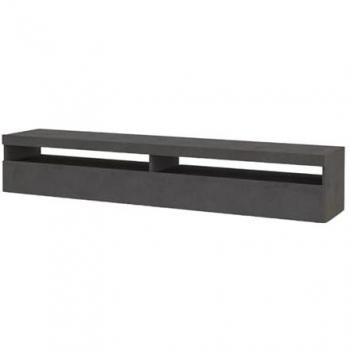 Mueble de TV Burrata 200 cm antracita diseño salón 4 compartimentos 2 puertas
