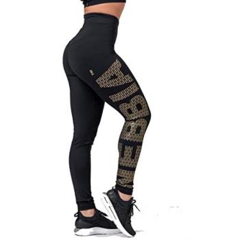 Mallas Nebbia Gold Print 827 Negro XS Mujer
