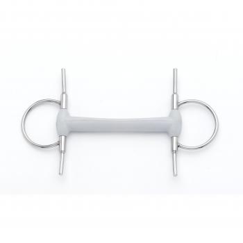 Beris Knebelgebiss Olivenkopf Medium - Filete para caballo, color gris, talla DE: 130mm