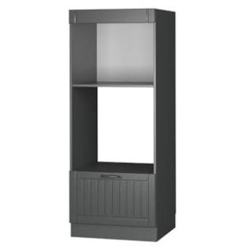 Armario para Microondas Fame-Line, Gris Oscuro, 60 cm Abierto, Vicco