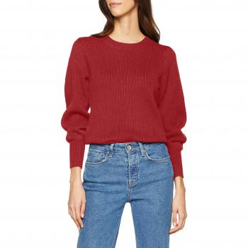 SELECTED FEMME Slfphillipa LS Knit O-Neck B, suéter para Mujer, Rojo True Red, 40