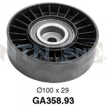 Polea tensora/guía SNR GA358.93 para correa trapezoidal y poli V