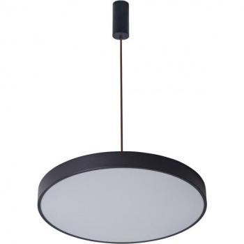 Lámpara colgante moderna Orbital Negro arenado, tipo LED, color negro, temperatura de color blanco cálido 3000K, potencia de 3600lm
