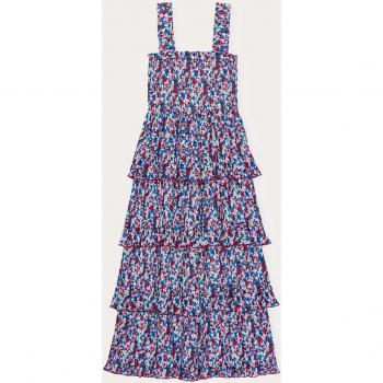 GANNI Multicolor Ruffled Dress Size 38 for Women