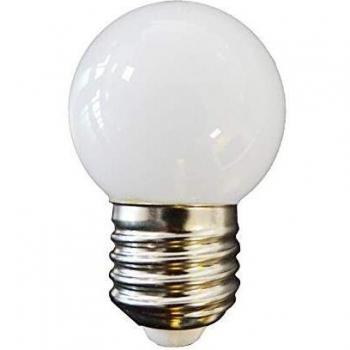 Bombilla LED esférica mate E27 1,5W 3200K luz cálida EDM 35440