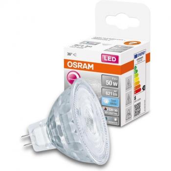 Bombilla LED GU5.3 MR16 8W 670lm 4000K Dimable CRI90 Transparente