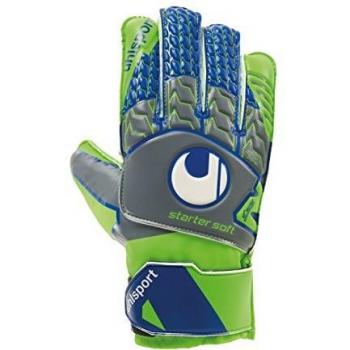 Uhlsport Tensiongreen Starter Soft Guantes de Portero, Gris Oscuro / Verde