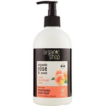 Organic Shop Rosa Melocotón Jabón de Manos Nutritivo - 500 ml