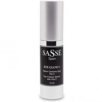 EYE GLOW C - Sérum Contorno Ojos Vitamina C. Hidrata, Ilumina. Ácido Hialurónico. 15 Ml. Producto Natural Y Vegano. Cosmética Natural Fabricada En España. Premios Innovación E I+d. Sasse