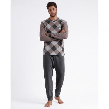 ADMAS MAGNIFIC Pijama Manga Larga Harlequin para Hombre
