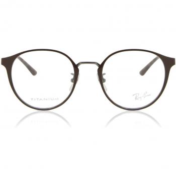 Ray-Ban RX8770D Asian Fit 1236 Men's Eyeglasses Brown Size 48 (Frame Only) - Blue Light Block Available