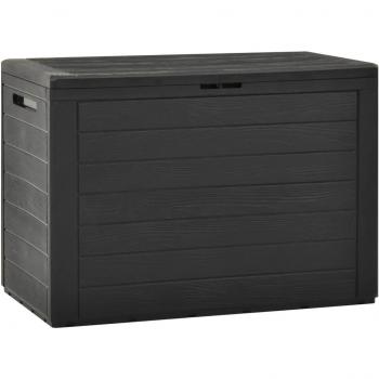 vidaXL Garden Storage Box Anthracite 78x44x55 cm