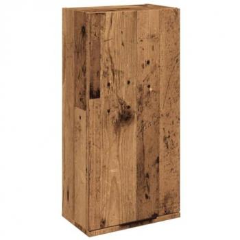 Armario de baño de pared madera envejecida 32x20x67 cm