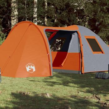 Tienda familiar iglú impermeable para 6 personas en color naranja