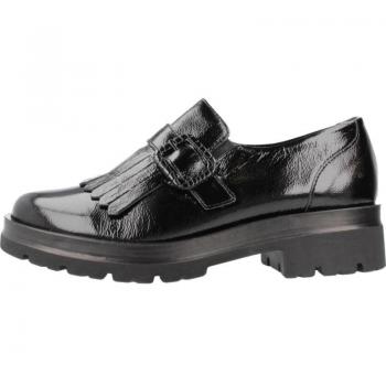 Mocasines de Mujer PITILLOS Modelo 10097P Color Negro con diseño alto y elegante, fabricados en material sintético, suela de goma antideslizante, plantilla acolchada para mayor comodidad y acabado en piel sintética