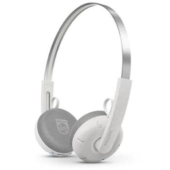 Auriculares Inalámbricos Bluetooth Philips TAH2000WT/00 con Micrófono, Diadema, 26 horas de Autonomía, Color Blanco