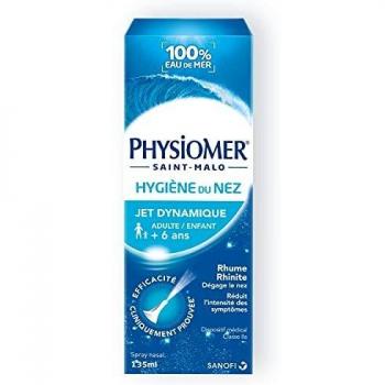 Physiomer Higiene Nasal Jet Dinámico 135ml - Solución Isotónica 100% Agua de Mar