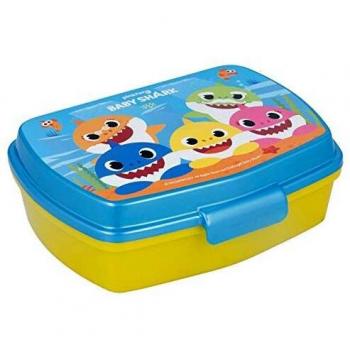 | Baby Shark | Sandwichera Para Niños Decorada - Fiambrera Infantil | Caja Para El Almuerzo Y Porta Merienda Para Colegio - Lonchera