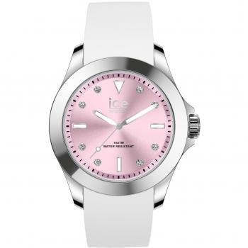 Ice-Watch - ICE steel White pastel pink - Reloj blanco para Mujer con Correa de silicona - 020382 (Medium)