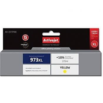 Cartucho de tinta Activejet AH-973YRX, Compatible, Alto rendimiento (XL), 1 pieza(s), Amarillo