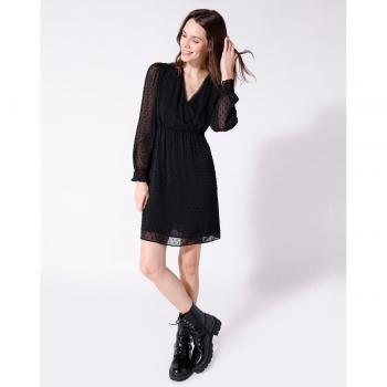 Naf Naf - Vestido corto de mujer de tejido plumeti
