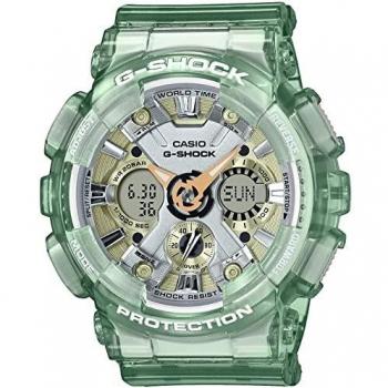 Casio G-SHOCK GMA-S120GS-3AER Unisex Analog-Digital Watch, Transparent Green, 49mm, Water Resistant up to 20ATM