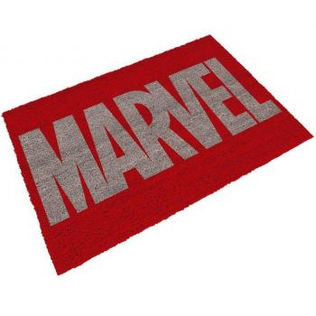 SD Toys Felpudo con Diseño Logo Marvel, Fibra de Coco, Rojo, Decoración del Hogar