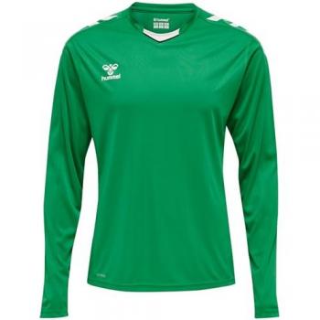 Camiseta de Manga Larga Hummel hmlCore Poliéster para Hombre en Verde y Rosa