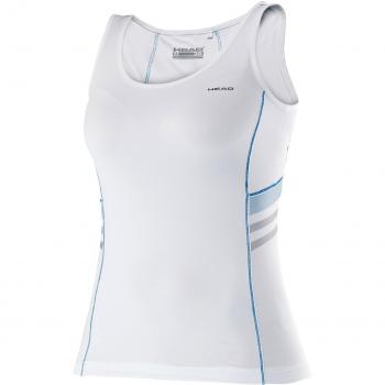 Head Club Tank - Camiseta para mujer, color blanco / azul, talla S
