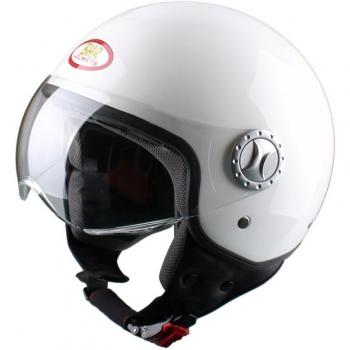 BHR 49801 Demi-Jet Casco, Color Blanco, Talla XL, 61 cm