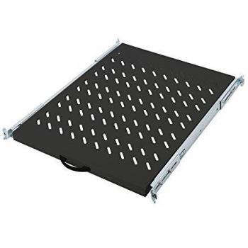 Digitus Professional - Bandeja Deslizante para Armarios de 483 mm (19), DN-19 TRAY-2-800SW, Carga Máxima 25 kg, Profundidad desde 800 mm, Altura 1U, Color Negro