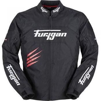 Furygan Rock Chaqueta, Hombre, Noir-Rouge, S