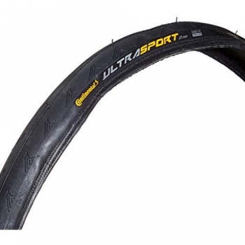 Cubierta de Bicicleta Continental Ultra Sport II, Unisex, Color Negro, Tamaño 700 x 25C